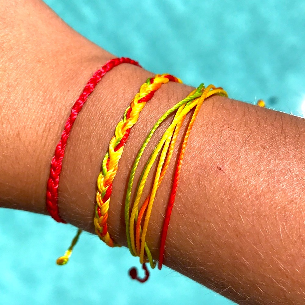 🍇🌿Handmade Adjustable Bracelet Set🌿🍇